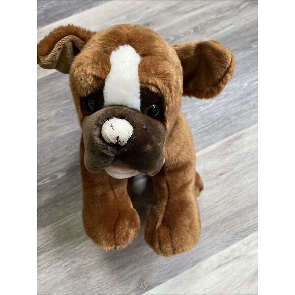 Build A Bear Workshop Bulldog Boxer With Tongue Stuffed Plush 15" BABW - Picture 2 of 9